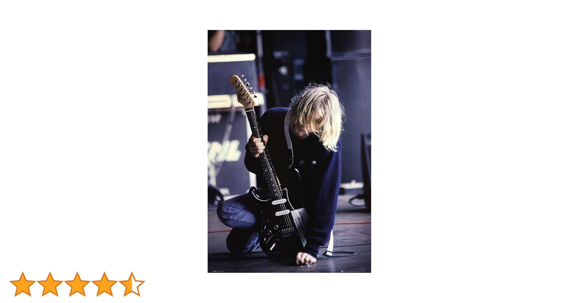 #カードコバーン の #ポスター Amazon.co.jp: Kurt Cobain Guitar Maxi Poster : ホーム＆キッチン